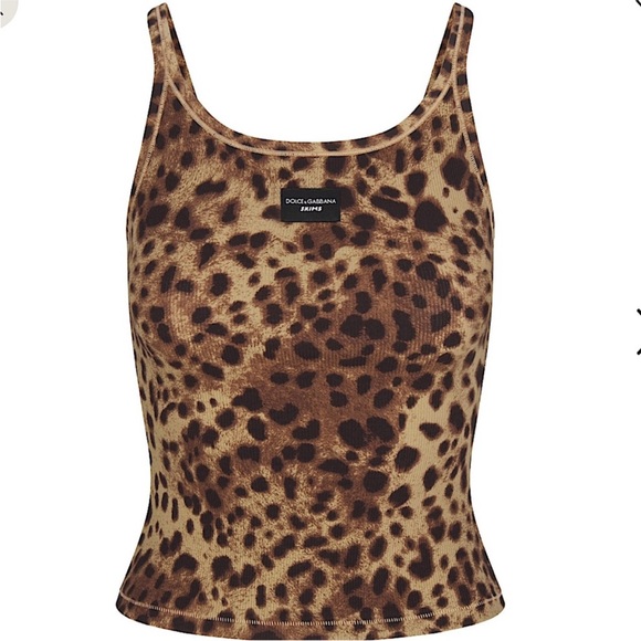 Dolce Gabbana x Skims Leopard Tank Top S NWT